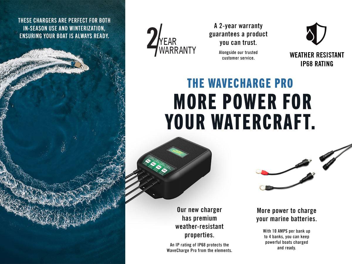 WaveCharge Pro 3-Bank 12V,  30 AMP Battery Charger - Image 6