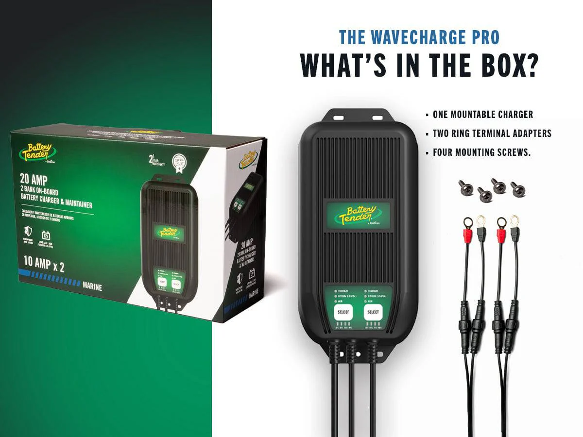 WaveCharge Pro 3-Bank 12V,  30 AMP Battery Charger - Image 7