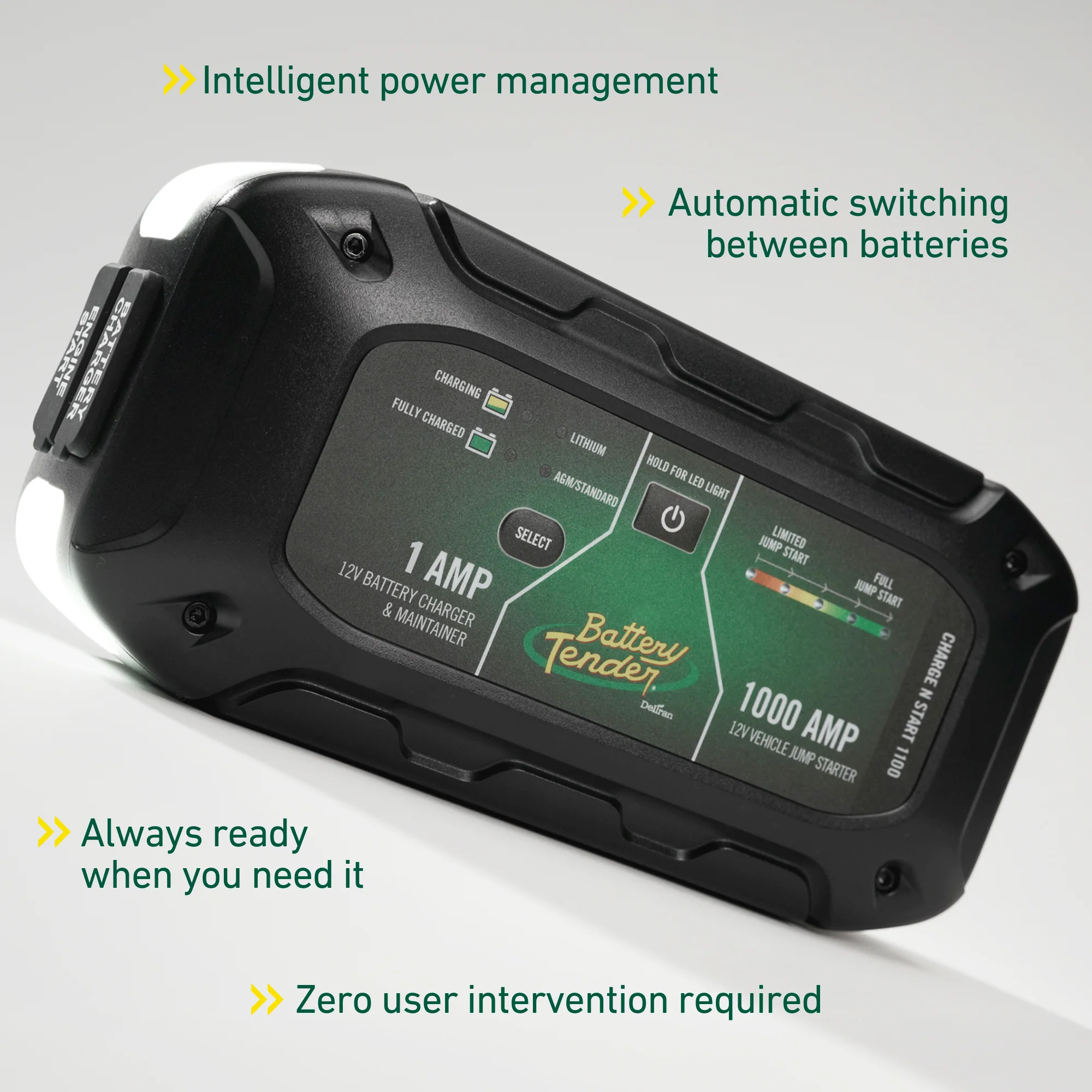 Charge N Start 1100 1 AMP Battery Charger & 1000 AMP Jump Starter - Image 7