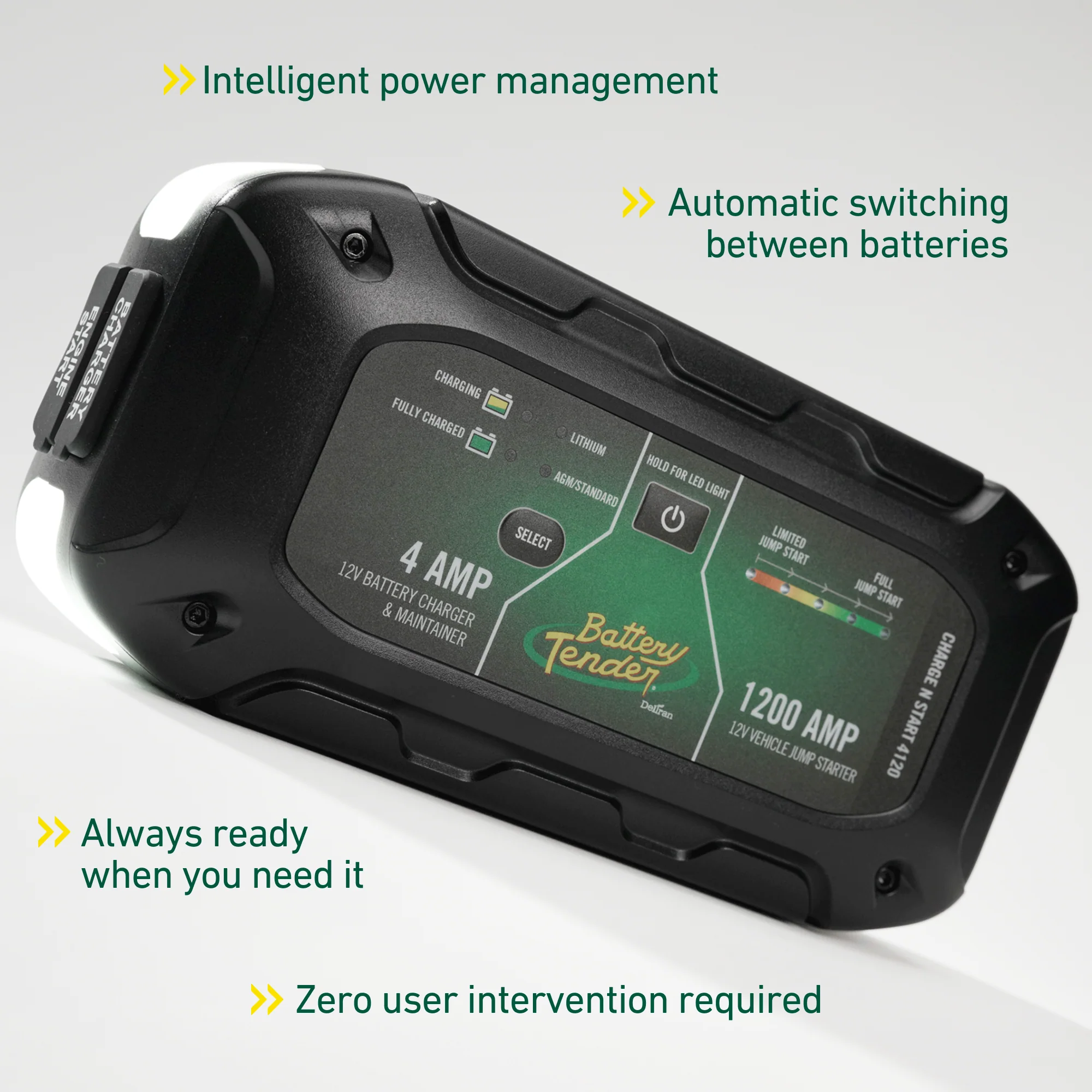 Charge N Start 4120 4 AMP Battery Charger & 1200 AMP Jump Starter - Image 7